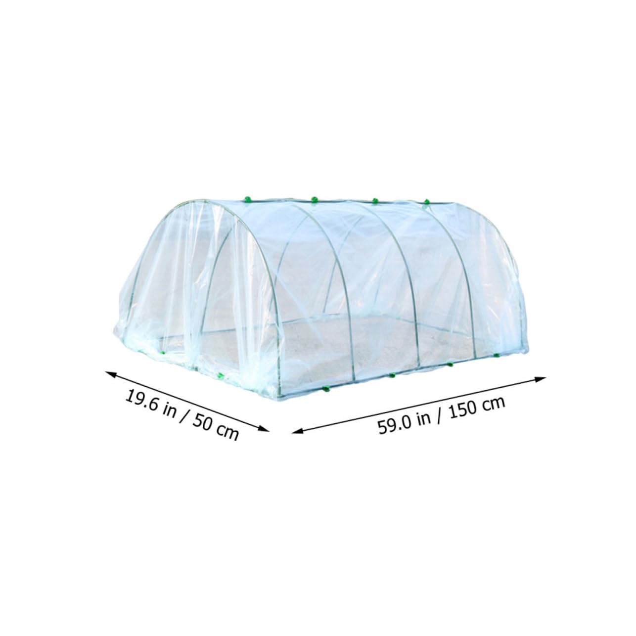 VICASKY 1Set Transparent Greenhouse Accessory DIY Garden Flower Shelter for Vegetables Easy to Install for Outdoor Plant Protection Wide Long