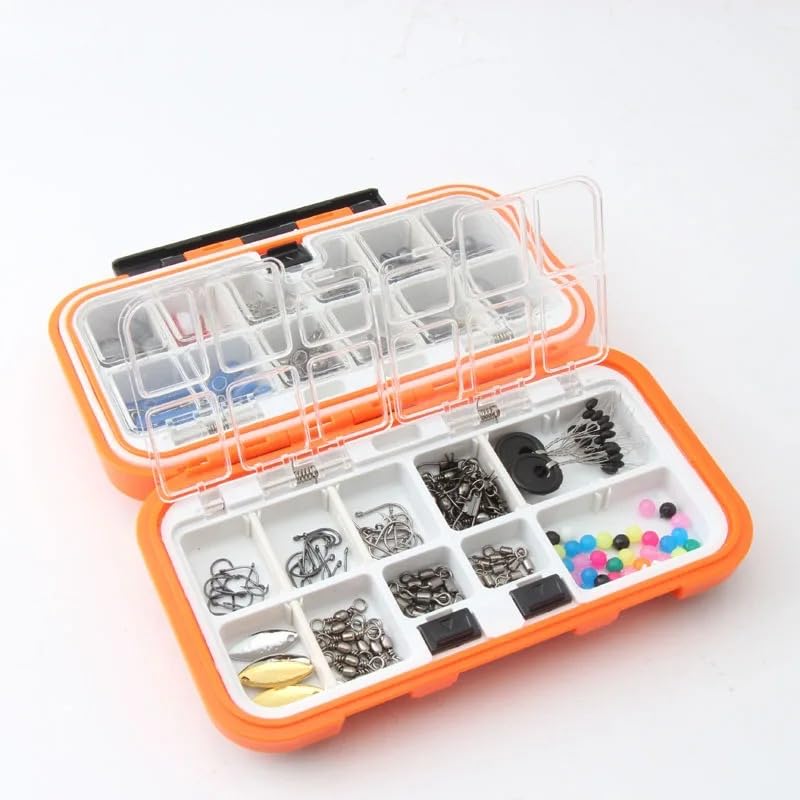 Kit de accesorios para pesca portátil con 254 piezas miniatura 7