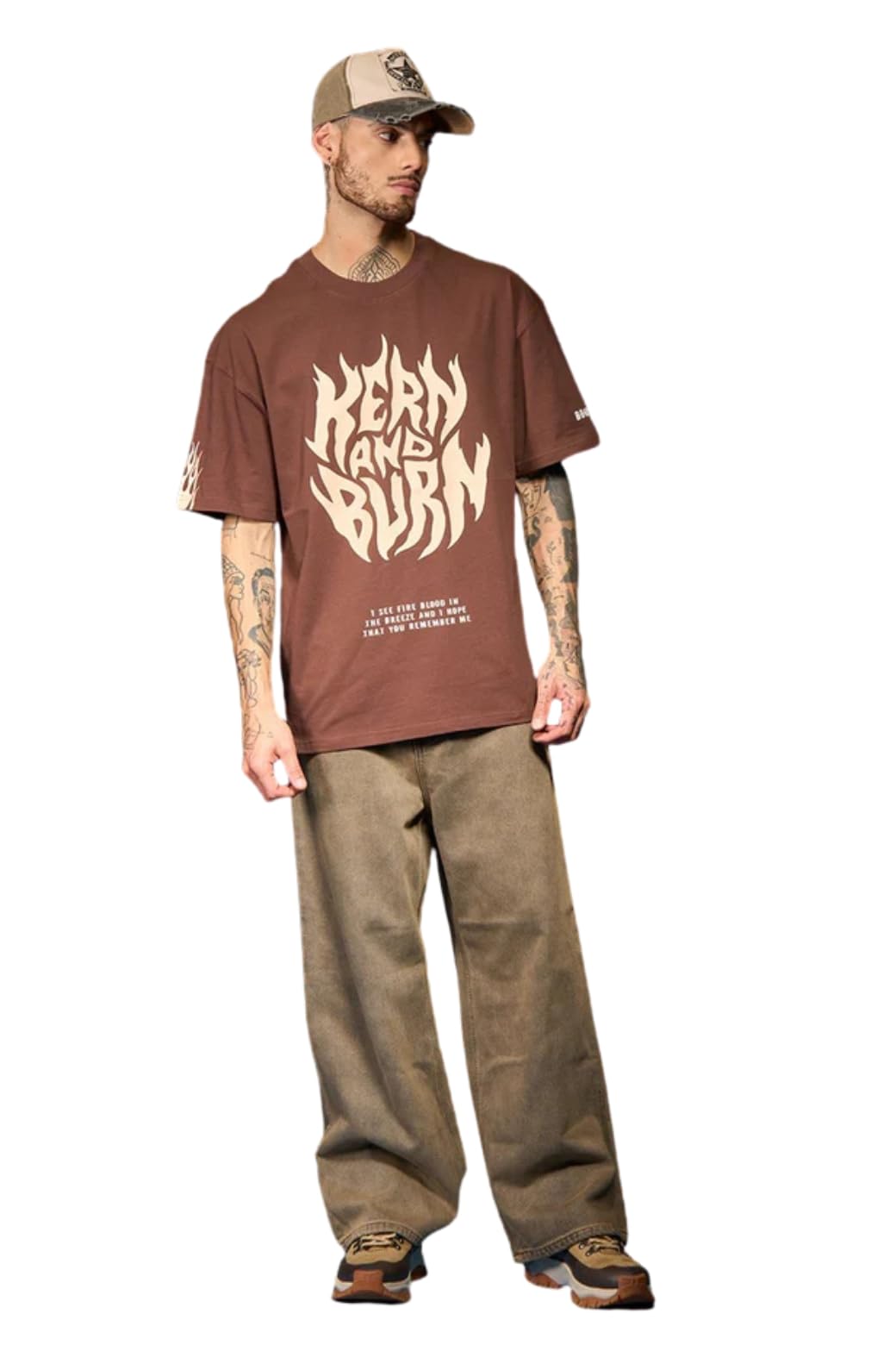 Kern and Burn Oversized T-Shirt XS Brown : Amazon.in: Home Improvement