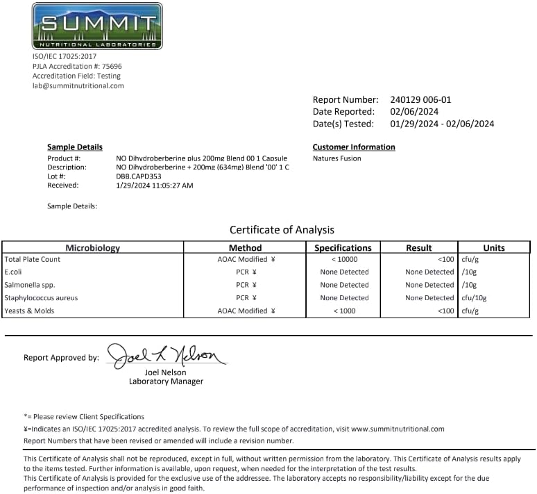 Dihydroberberine Supplement 200mg 60 Capsules - with Organic Ceylon Cinnamon, 54X More Bioavailable Than Regular Berberine HCL - Nutri Supplements Dihydroberberine 200mg - 3rd Party Tested - Vegan - Image 8