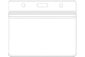 Horizontal Waterproof Transparent Card Holder