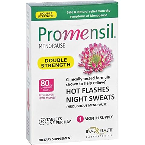 Promensil Menopause - Double Strength - Relief Hot Flashes Night Sweats - 30 Tablets Cover