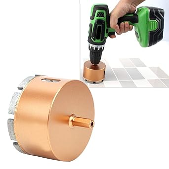Diamond Drill Bits, Hollow Core Drill Bits Extractor Remover Tools Hole Saws for Drilling on Tile,Concrete, Brick, Glass, Marble and Ceramic(90mm)