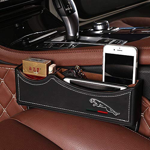 image for DEFTEN Car Seat Gap Filler Premium PU Full Leather Seat Console Organi