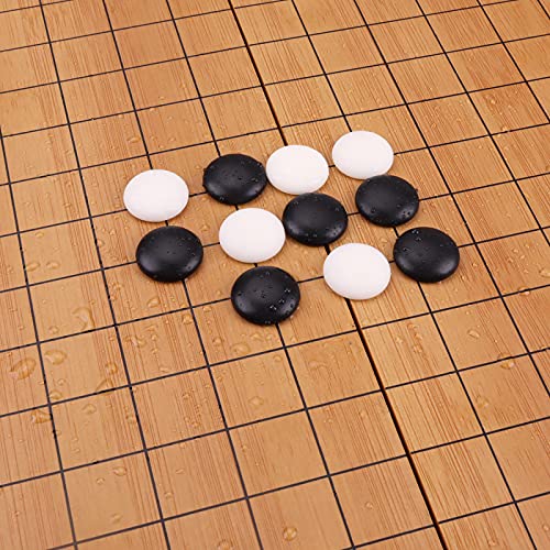 Go Game Set 19x19 con caja de bambú y piedras melamina miniatura 5