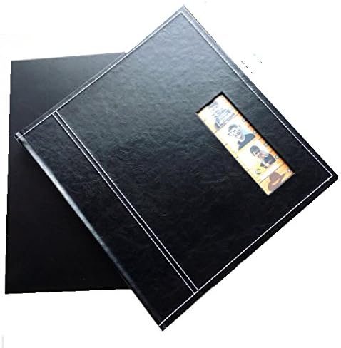 Photo Booth Album for 2x6" strips. Scrapbook style pages. Slide in pockets. Elegant Black Leatherette Cover. Total of 40 WHITE PAGES. COMES WITH A BEAUTIFUL AND STURDY GIFT BOX! Great for guestbook.