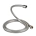 Couradric Handheld Shower Head, 6 Spray Setting High Pressure Shower Head with Brass Swivel Ball Bracket and Extra Long Stainless Steel Hose, Brushed Nickel, 5