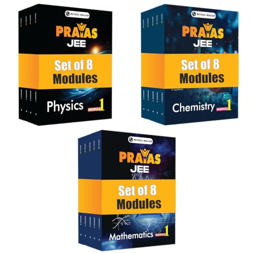 Image of PW Prayas For JEE Main & Advanced Droppers Physics, Chemistry and Mathematics Modules with Solutions Combo Set of 24 Books (2025 Edition) [Paperback] PW