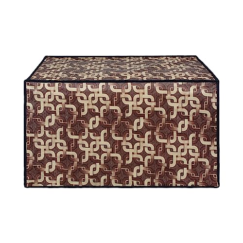 Image of DREAM KING Stylish Design & Printed Microwave Oven Cover Full Closure |waterproof & Dustproof Oven Cover Suitable for All Models - Multicolour SA39