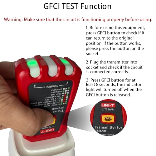 Kdator UT25A Digital Ac Circuit Breaker Finder And Tracker Kit thumb #5