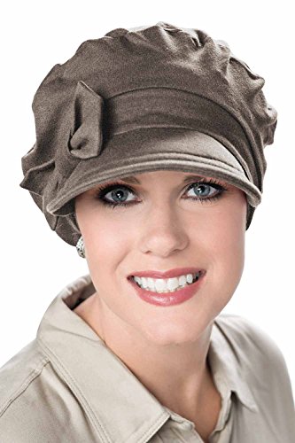 Versatility Newsboy Hat-Caps For Women With Chemo Cancer Hair Loss Luxury Bamboo - Heather Taupe #TOP1