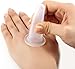BWESOO 4Pcs Transparent Massage Cupping Set Silicone Mini Facial Cups Face Massager Helper Skin Care Neck Back Eyes Massaging Cup Safe to Use, Don't Worry About Burns Health Care Products