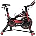 CARE FITNESS - Bicicletta verticale indoor SpiBike SP-490 - Cyclette - Comoda e silenziosa - Sport Bike indoor con ampiezza dei movimenti regolabile Nero 74490 - Cardiofrequenzimetro