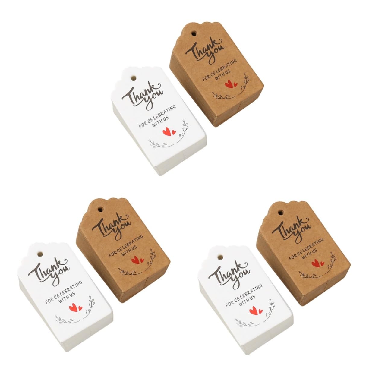 3 Set Grazie Per Il Tag Etichette Decorative Tag Di Compleanno Arredamento Per Feste Di Apprezzamento Grazie Matrimonio Bomboniera Carta 200 Pezzi*3