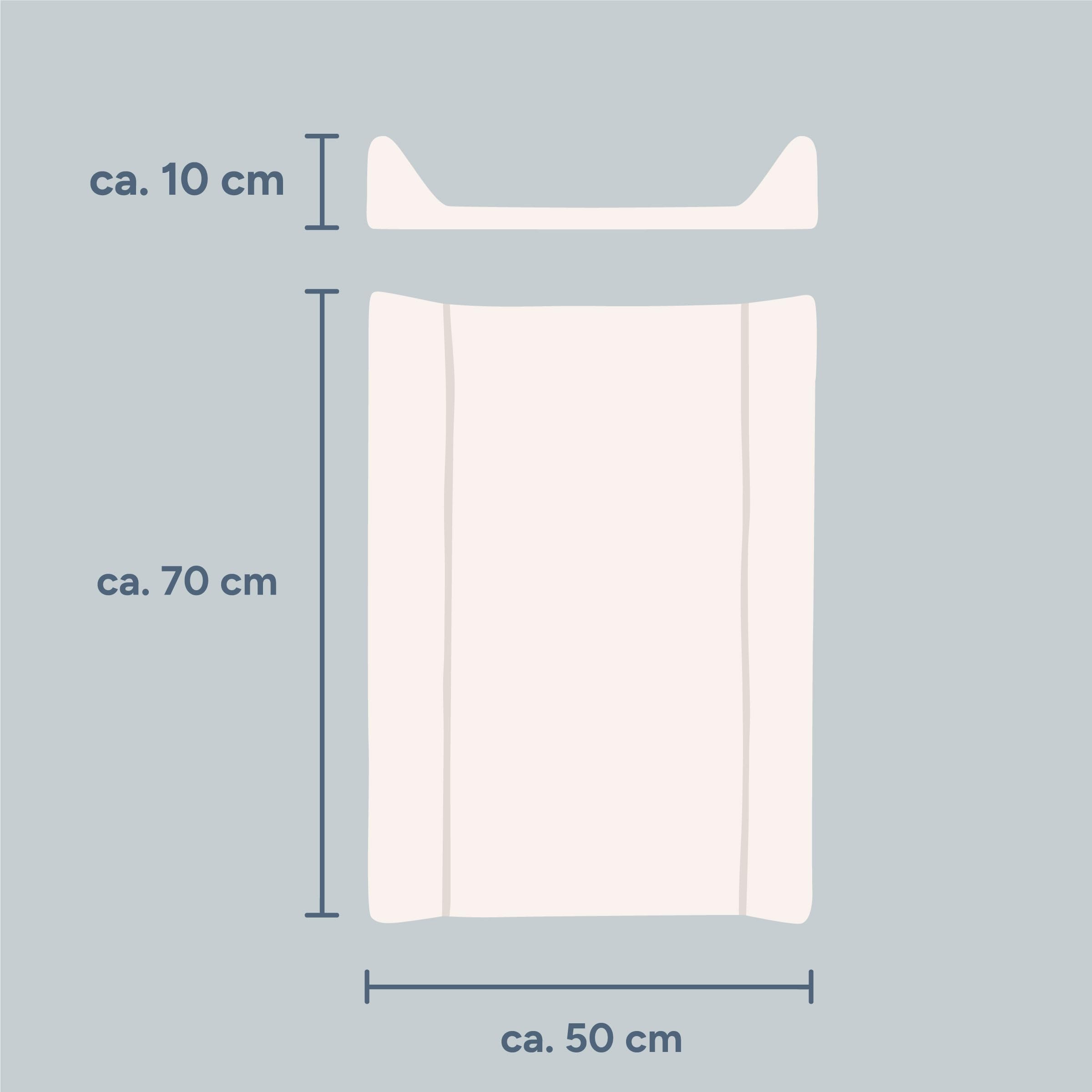 Ehrenkind Abwaschbare Wickelauflage 50x70 Beige Hygienisch Sicher Wickelunterlage