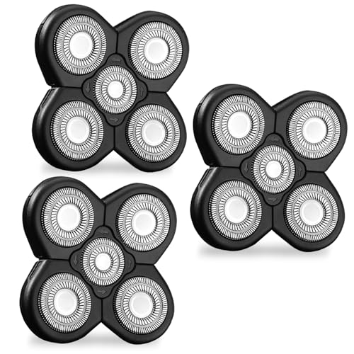 XFP 5 Head Shavers for Bald Men,Head Shaver Replacement Heads,Head Blade for Bald Men Replacement Blades,Head and Face Electric Razor Shaver Head Tool,Not Fit for Remington Razors Razors[3 Pack]