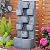 Tankana Outdoor Water Fountain Garden - Waterfall Large Water Feature Fountains with LED Lights & Pump, Concrete Artistry for Patio Yard Pool Home Decor, (45 inches Tall, Gray)