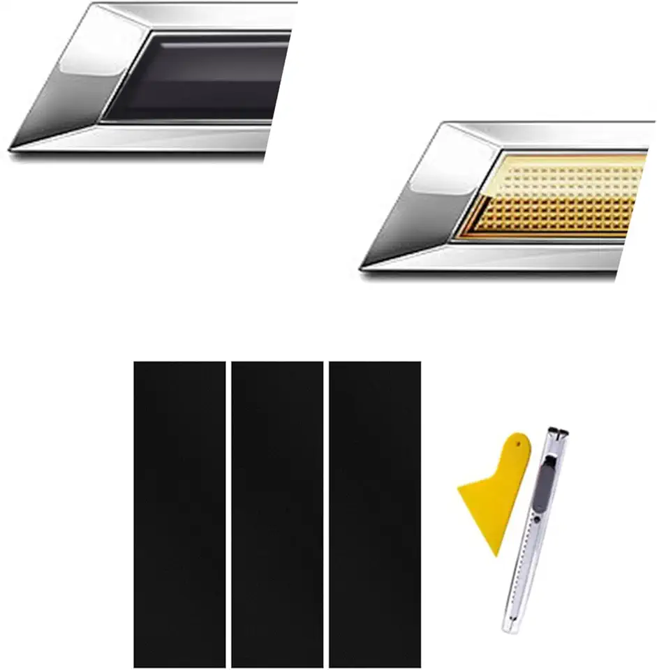 3 x Chevy Logo Stickers for DIY Black Matt