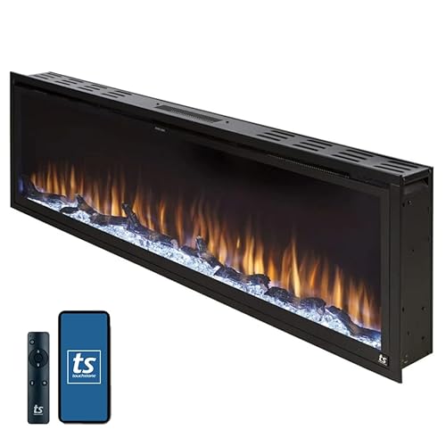 Touchstone Sideline Elite Smart 60” WiFi-Enabled Electric Fireplace - in-Wall
