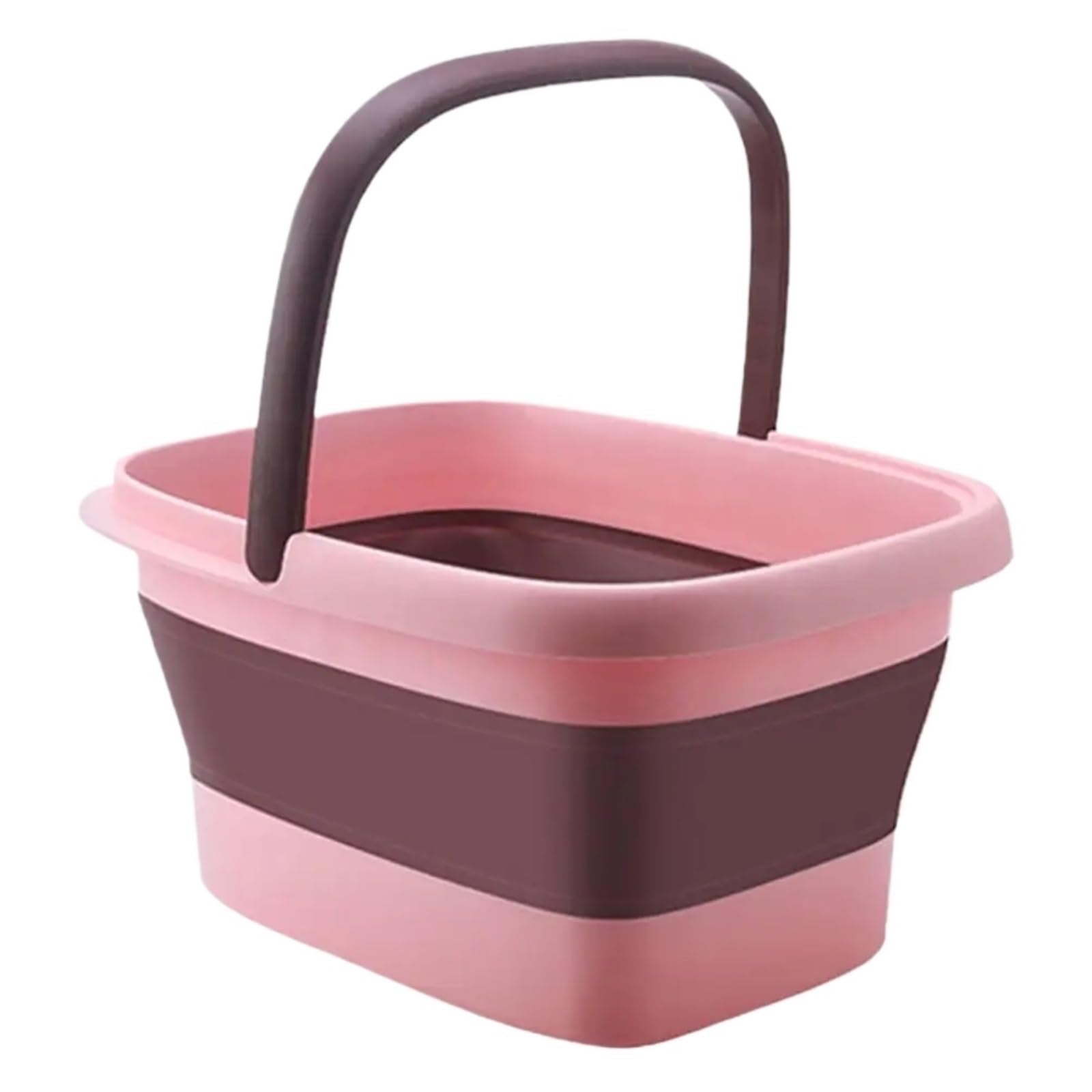 Baño De Pies Plegable Cubo for limpieza de bañera pies, 2 uds., grande, plegable, portátil, for lavado , cubo for for estudiantes(Pink)