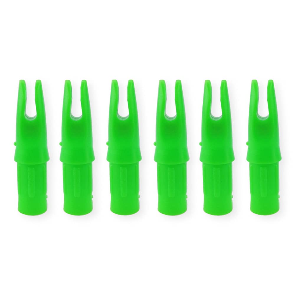 SHARROW 50 Stück Bogenschießen Pfeilnocke Pfeil Nocken Arrow Nocks Kunststoffnocke für ID 7.6mm Pfeilschäfte Carbonpfeil End Zubehör