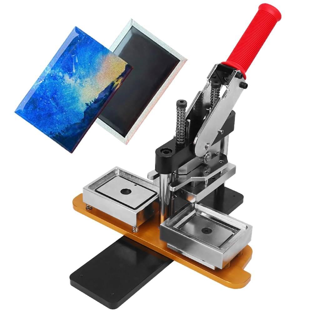 GTHTUHFD Diy Fridge Magnets Pin Maker Machine,With Diy Fridge Magnet 100Pcs /53 X 80Mm,Photo Magnet Machine,Button Badge Maker With Fridge Magnets Cutter