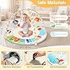 URMYWO Baby Play Gym - Comfortable Baby Floor Play Activity Gym for 0-3-6-18 Months, 6 Developmental Zones with 5 Detachable Toys for Motor Skills Sensory Development, Baby Essentials Shower Gift #4