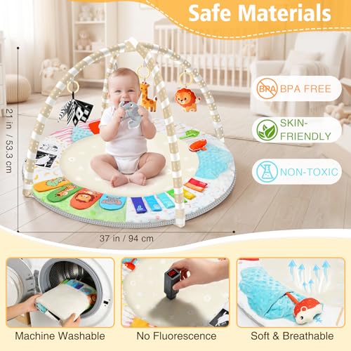 Alfombra de juego para gimnasio para bebé con 50% de descuento