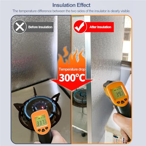 Tapis protection thermique barbecue four panneau isolant aluminium résistant chaud - 7