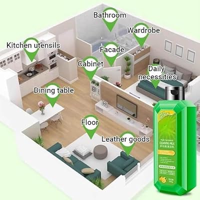 Powerful Multifunctional Concentrated Cleansing Lotion,Cleaning Milk House Cleaner,Powerful Multifunctional Cleaner,Multifunctional Oil Cleaning Agent,for Kitchen & Bathroom (1PC)