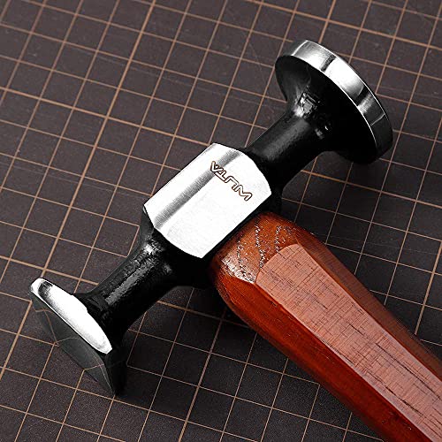 Wuta Leather Mallet Hammer Carbon Steel Double Head Hammer Cobbler Hammer For Professional Leather Craft Tool #TOP4