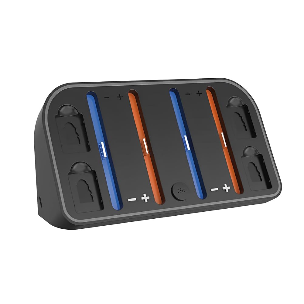 Stazione di ricarica da parete per Switch2 con illuminazione RGB personalizzabile supporto per 4 controller e 4 schede