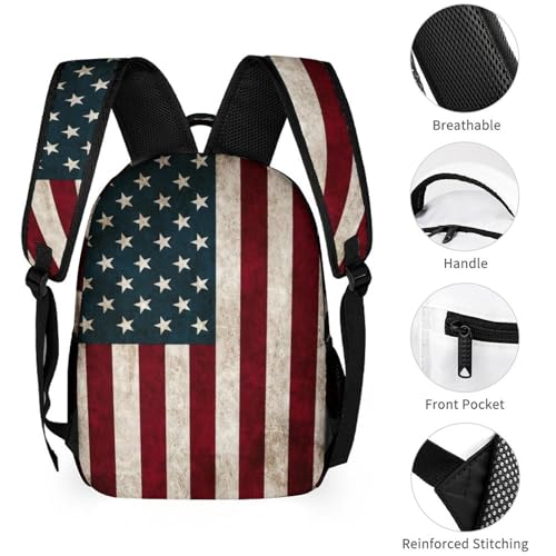 American Flag Backpack Bookbag Laptop Bag Multipurpose Daypack for Boys Girls School, Men Women Patriotic Backpack4