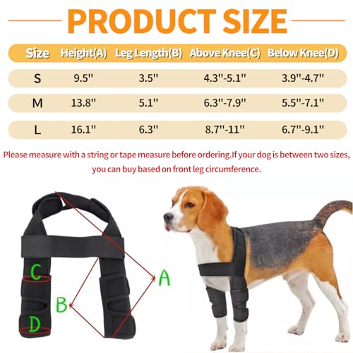 Image of Dog Elbow Brace Dog Shoulder Brace for Elbow Support and Protection, Dog Elbow Pads for Elbow Hygroma, Arthritis, Dysplasia, Elbow Calluses, Shoulder Dislocation, Elbow Brace (L)