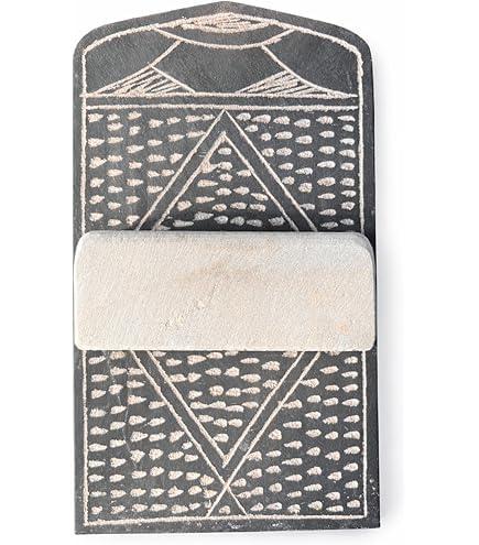 Indian Stone Grinding Mill Manual SIL Batta 15cm | Chutney & Masala Grinder, Herb & Spice Use, Garlic & Ginger, Ayurvedic Medicine Use, Hand Carved Stone-image-5
