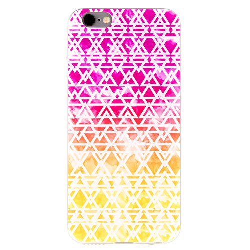 Preisvergleich Produktbild Mandala Sommerlook Triangle Hülle in Gelb und Rosa für Ihr iPhone 6 / 6s
