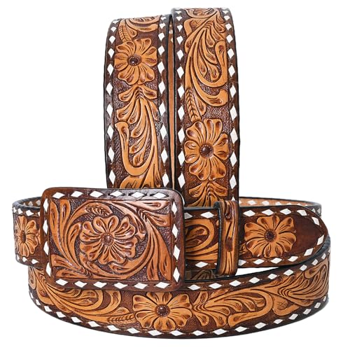 American Darling Beautifully Hand tooled Leather Unisex Belt| Western Belt | Handcrafted