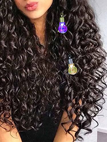 Casdre Light Bulb Hair Clips Colorful Led Light Hair Barrettes Non Slip Duck Bill Clip Halloween Party Favor Cosplay Hair Styling Accessories For Women And Girls(Pack Of 2) #TOP5