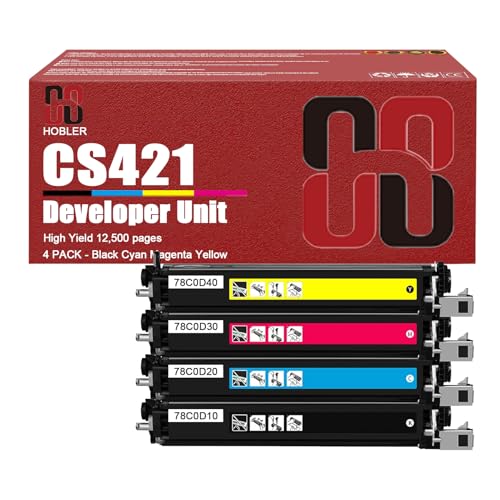 CS421 Developer Units Compatible for Lexmark 78C0D10 78C0D20 78C0D30 78C0D40 Developer Units Work for Lexmark C2240 C2325 C2425 C2535 CS521 CS421 CX421 CX522 Printer