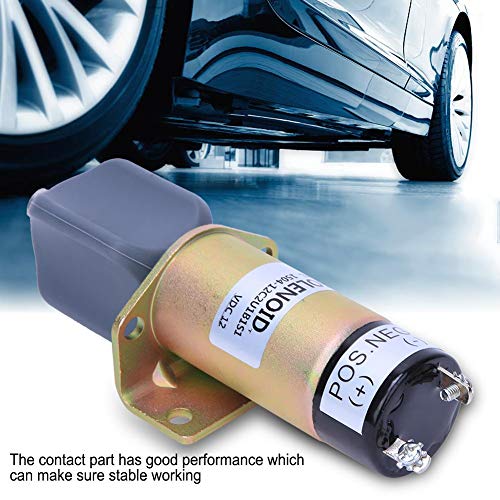 Solenoid Valve, Shut off Solenoid Valve High Quality Steel Shell Engine Replacement Kit 1504-12C2U1B1S1A