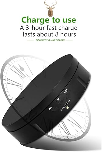 Miniatura 6 de JAYEGT Soporte de exhibición giratorio motorizado, carga de 5.74 pulgadas22 libras, soporte de exhibición electrónico de 360 grados para productos