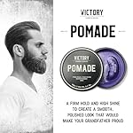 Victory Barber & Brand Pomade for Men, 3.1 Ounce, Water Based Pomade for Men, High Shine Hair Wax for Men, Strong Hold Pomade, Made in USA - Image 2