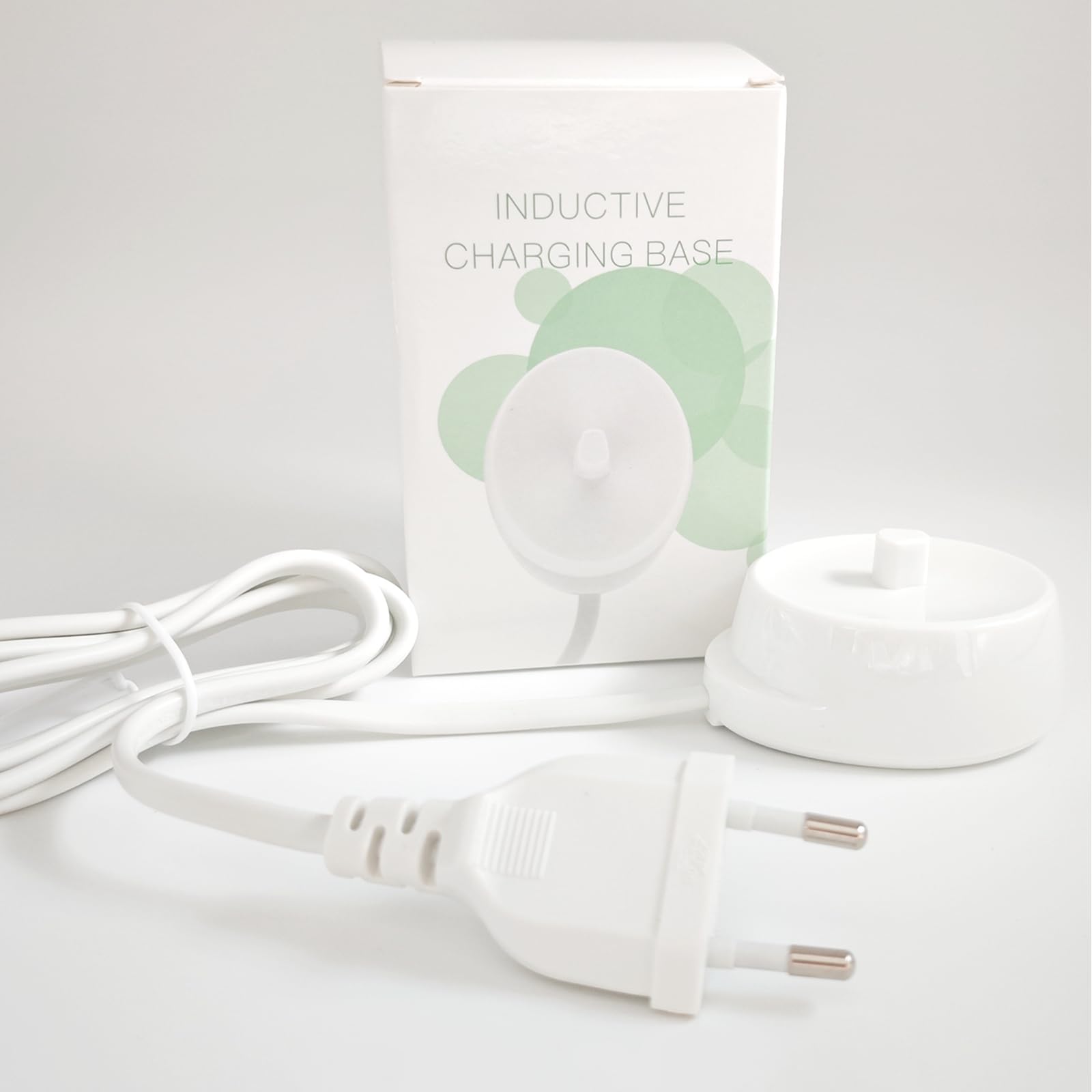 Base de cargador universal para cepillo de dientes Oral-B Braun, compatible con io Series 3/4/5/6 y Pro 1000/3000/5000, estación de carga de doble voltaje para enchufe europeo (cargador europeo)