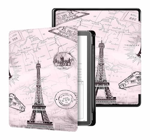 Image of ProElite Case Cover for Kindle Scribe 10.2 inch Case, Slim Smart Flip case Cover for Amazon Kindle Scribe 10.2 inch with Pen Holder, Eiffel
