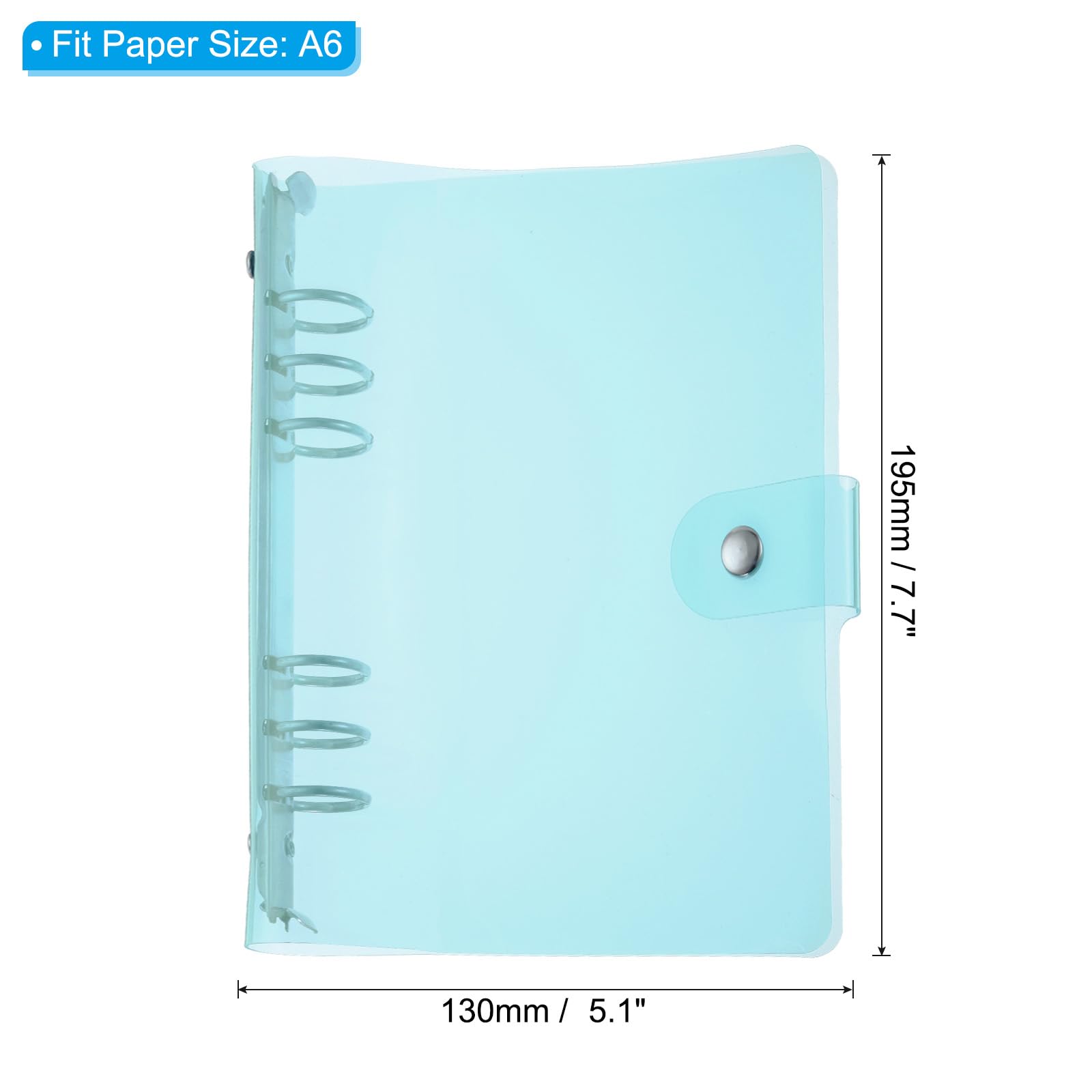 PATIKIL A6 Clear Binder Cover - Image 2