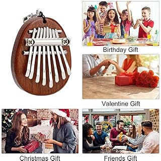 Daxlizy Mini Kalimba Piano à pouce 8 touches avec cordon en bois massif – Piano portable – Piano à doigts musical… - Les Beatles, Paul McCartney, John Lennon, RIngo Starr, George Harrison Daxlizy Mini Kalimba Piano à pouce 8 touches avec cordon en bois massif - Piano portable - Piano à doigts musical… – Image 7