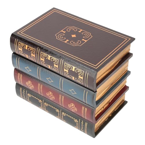 KooingTech Deko Bücher, Regal Mit Geheimfach, Buchattrappe Deko Storage Box für Home Office Regal, 16×13.2 cm