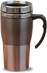 Caneca Térmica 400ML Aço Inoxidável Com Design Moderno E Parede Dupla Mantém Temperatura Quente Ou Fria Por 10 Horas, Alça Ergonômica e Com Tampa Anti-Vazamento