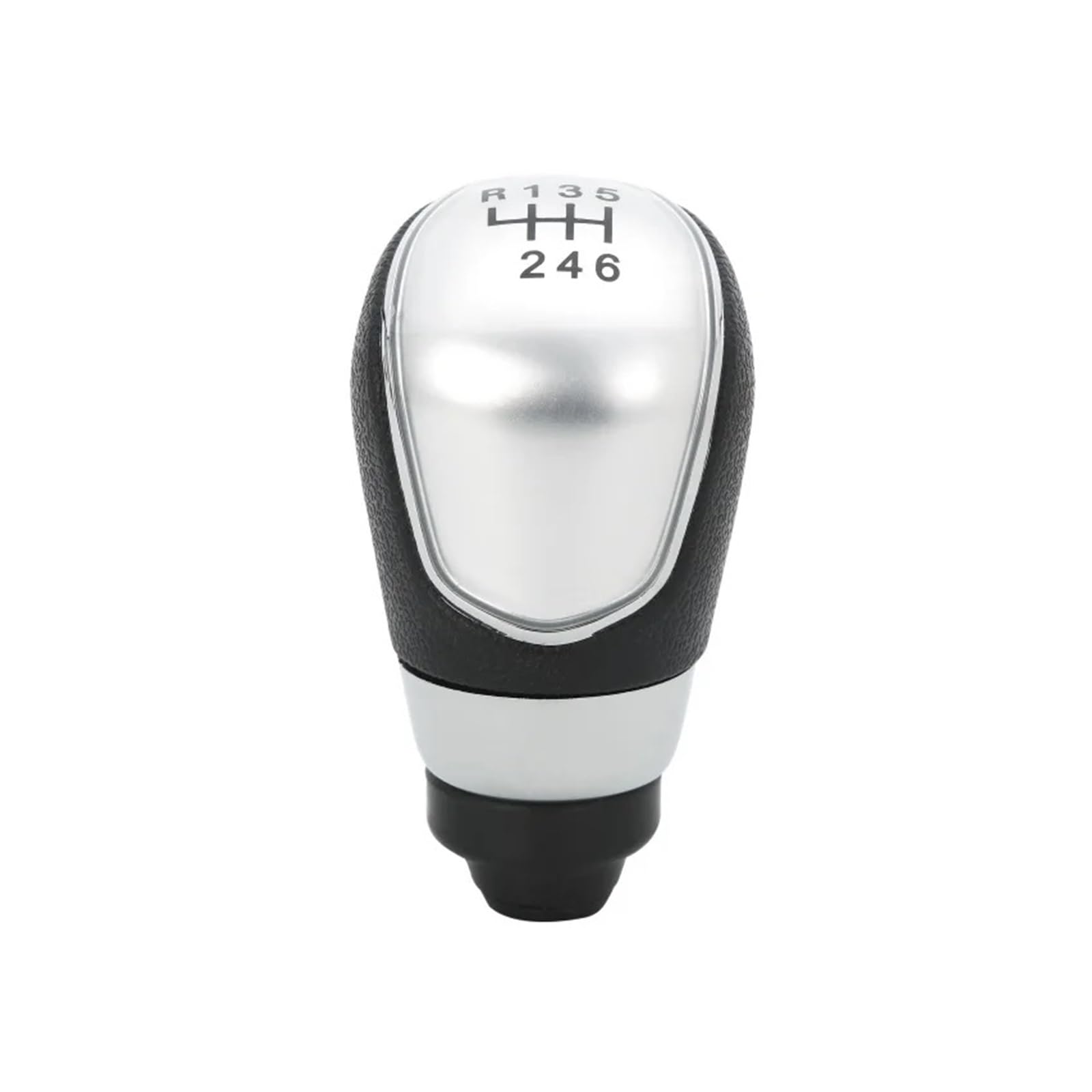 Wxssh Silver 5/6Speed Car Gear Shift Knob Stick Head Lever Handle For Ford Mk7 2008-2015 For Focus Mk2 Fl 2008-2011 Car Gear Stick Knobs