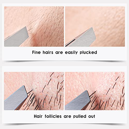 Pinzas de precisión de acero inoxidable duradero para un diseño de cejas impecable 6
